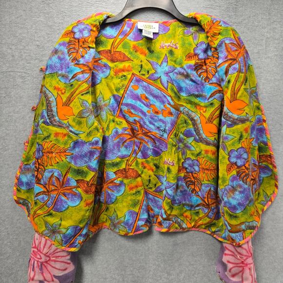 Vintage Sandy Starkman Spring Entry Colorblock Sweater Size Large - Picture 6 of 6